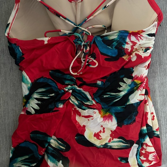Cacique Tankini with built in bra Lela Rose for Cacique - Picture 2 of 4